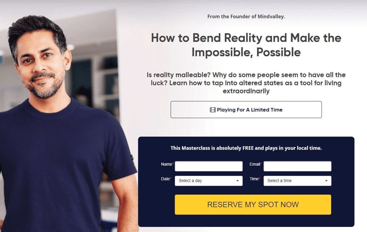 Bending Reality Mindvalley Masterclass