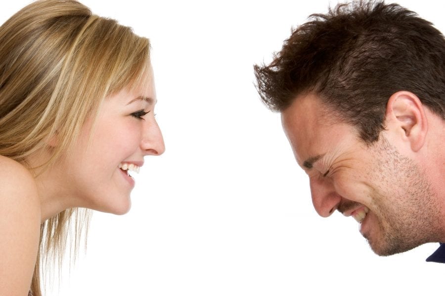 Laughing Couple Spending Quality Time Together