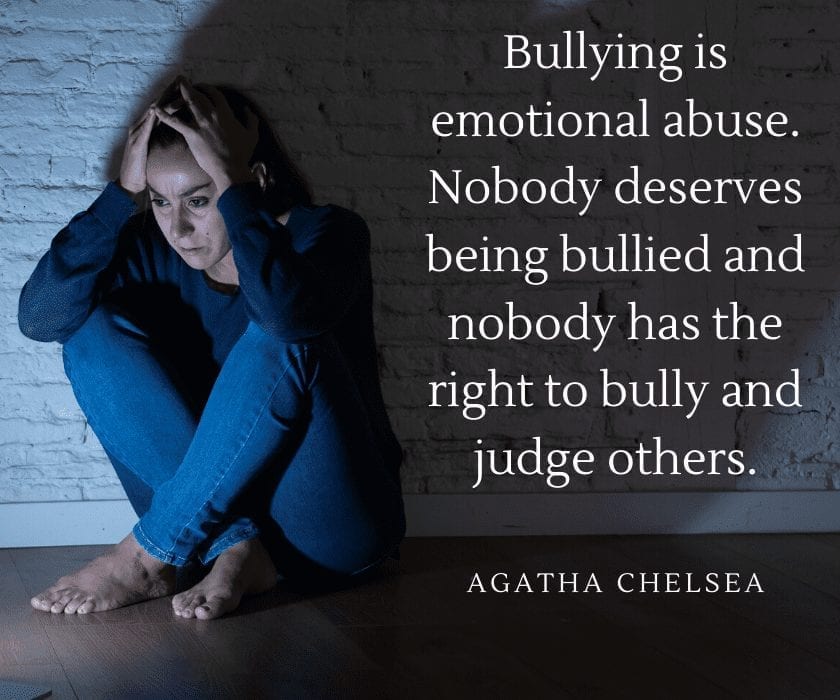 Bullying is emotional abuse. Nobody deserves being bullied and nobody has the right to bully and judge others.