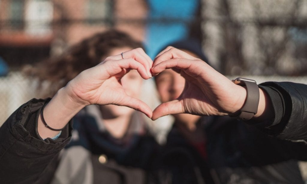 Image of couple embracing