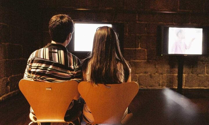 couple watching TV