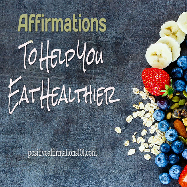eat healthier affirmations