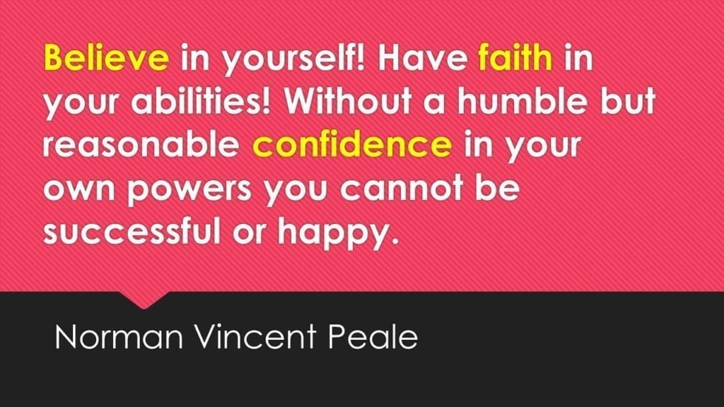 Normal vincent peale quote on faith in yourself