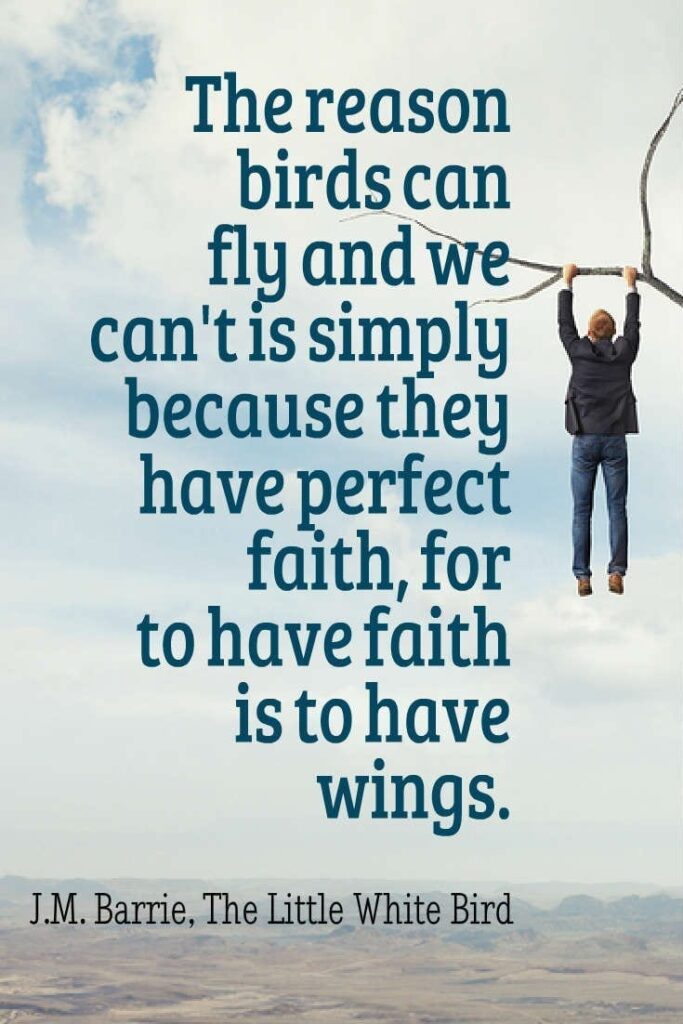 Faith can help us be more productive. It can give us wings!