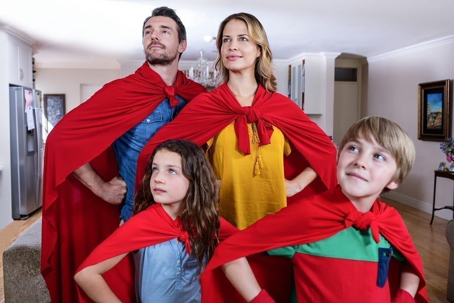 Family of superheroes