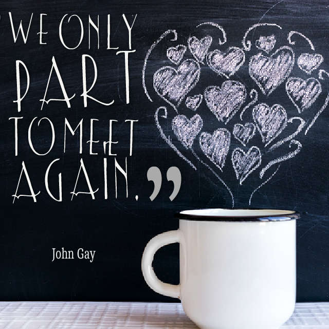 We Only Part To Meet Again Quote By Jon Gay