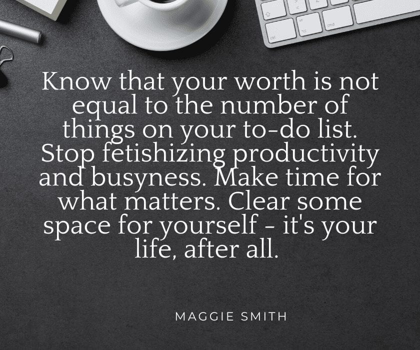busyness quote