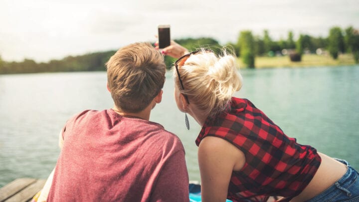 Couple selfie