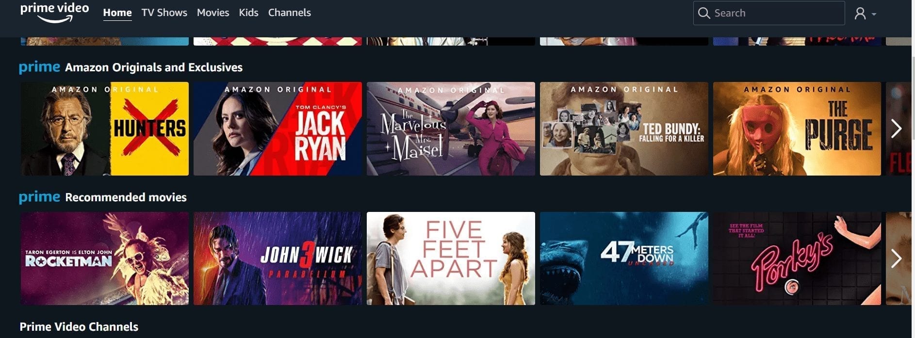 amazon prime video screenshot