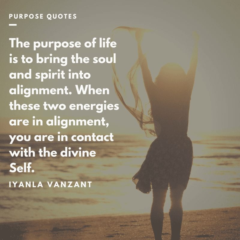 Purpose of life quote