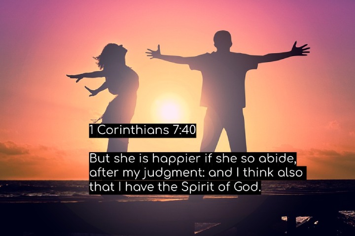 1 Corinthians 7:40